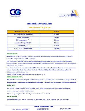 RBD PALM OLEIN CP 10  Form