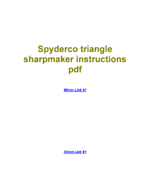 Spyderco Sharpener Instructions  Form