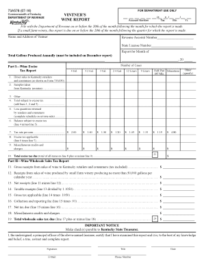  If a Small Farm Winery, This Report is Due on or Before the 20th of the Month Following the Quarter for Which the Report is Made 2016