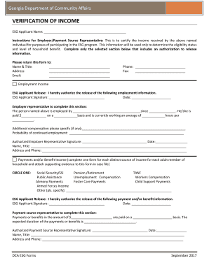  Georgia Dca Income Verification 2017-2024