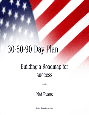 30 60 90 Day Plan  Form
