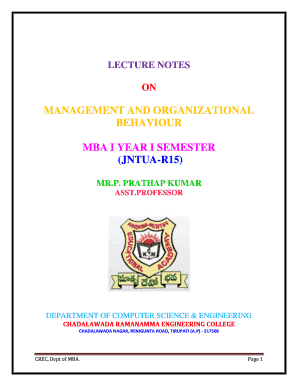 Chadalawada Ramanamma Engineering College Lecture Notes  Form