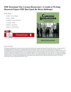 The Curious Researcher 9th Edition PDF  Form