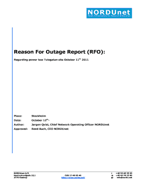 Rfo Template  Form