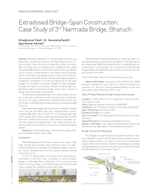Extradosed Bridge Span Construction Case Study of 3rd Narmada  Form