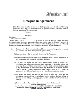 Aztech Recognition Agreement  Form