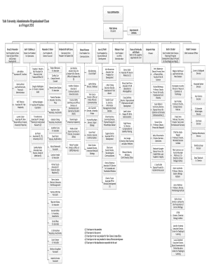 Yale University Administrative Organizational Chart  Form