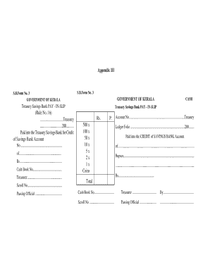 Treasury Pay in Slip  Form