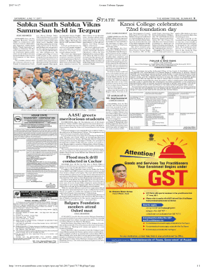 The Assam Tribune Today Newspaper PDF  Form