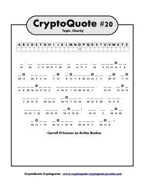 Todays Cryptoquote Printable  Form