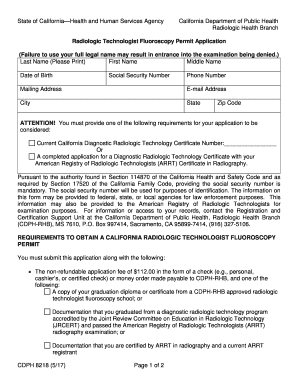  California Public Health Permit 2017-2024