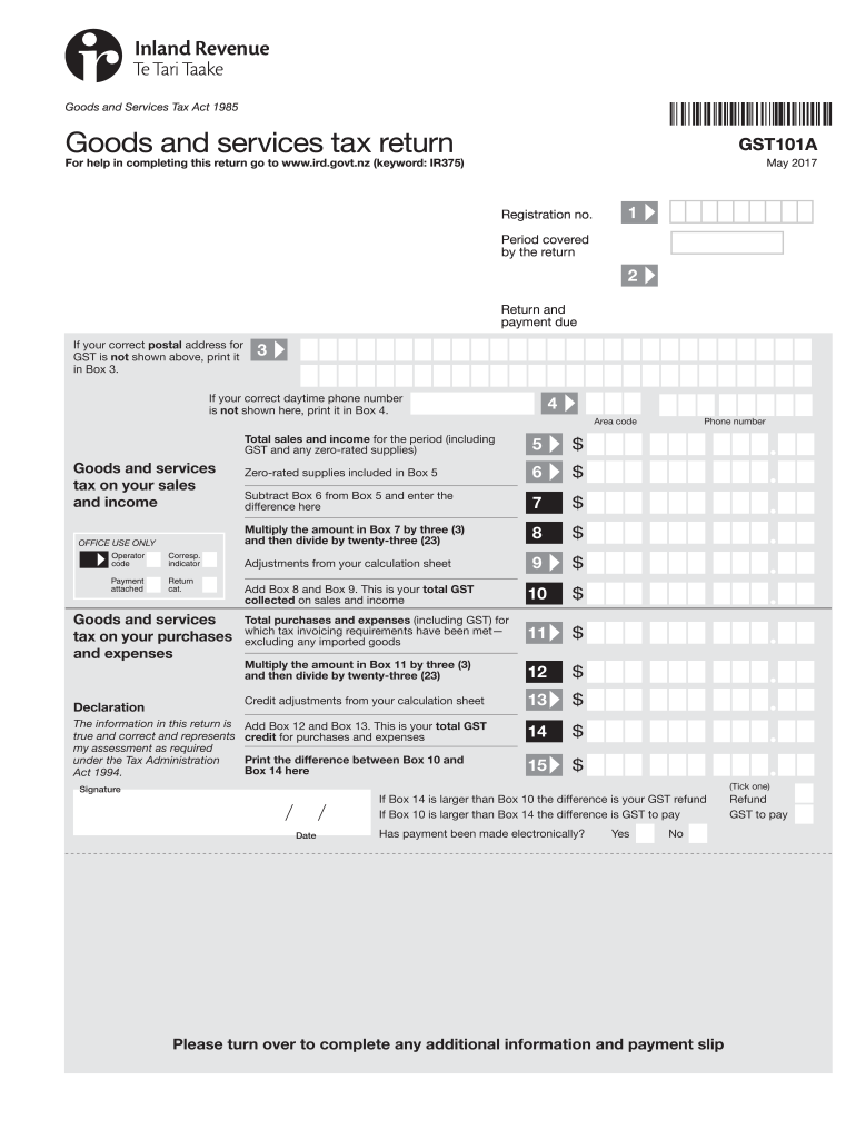  Gst101a 2017-2024