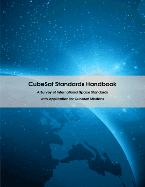 CubeSat Standards Handbook  Form
