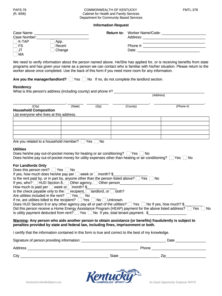 Pafs 76  Form