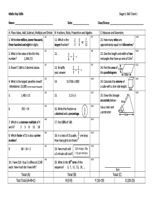 Skill Check  Form