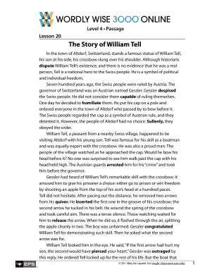William Tell PDF  Form