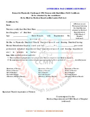 Pwd Certificate  Form