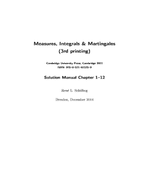 Measures Integrals and Martingales 2nd Edition PDF  Form