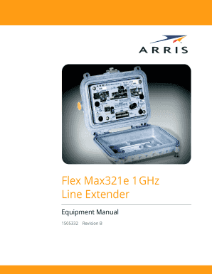 Flex Max 321e 1GHz Line Extender Amplifer, FM321e Arris  Form