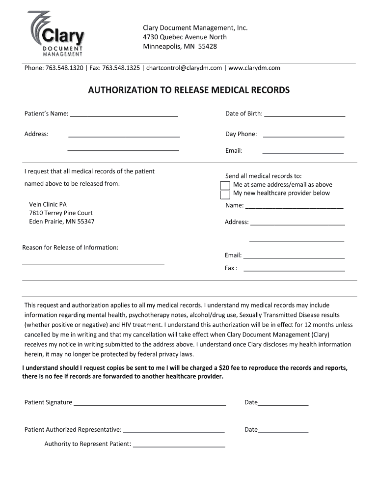 Clary Document Management Inc  Form