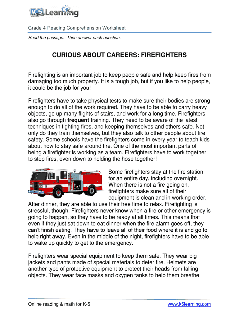 Curious About Careers Firefighters  Form