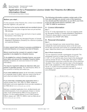  Minors Firearms Licence 2013