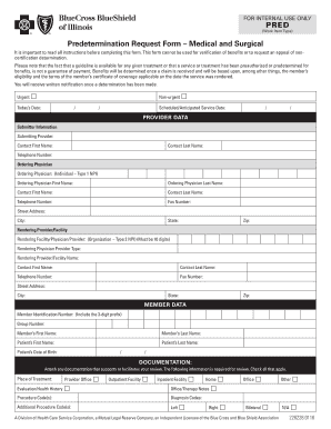 MMAI Preauthorization Form Blue Cross and Blue Shield of Illinois