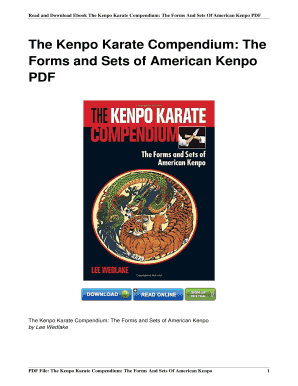 American Kenpo Karate Manual PDF  Form
