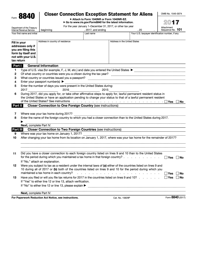 Get and Sign 8840  Form 2017