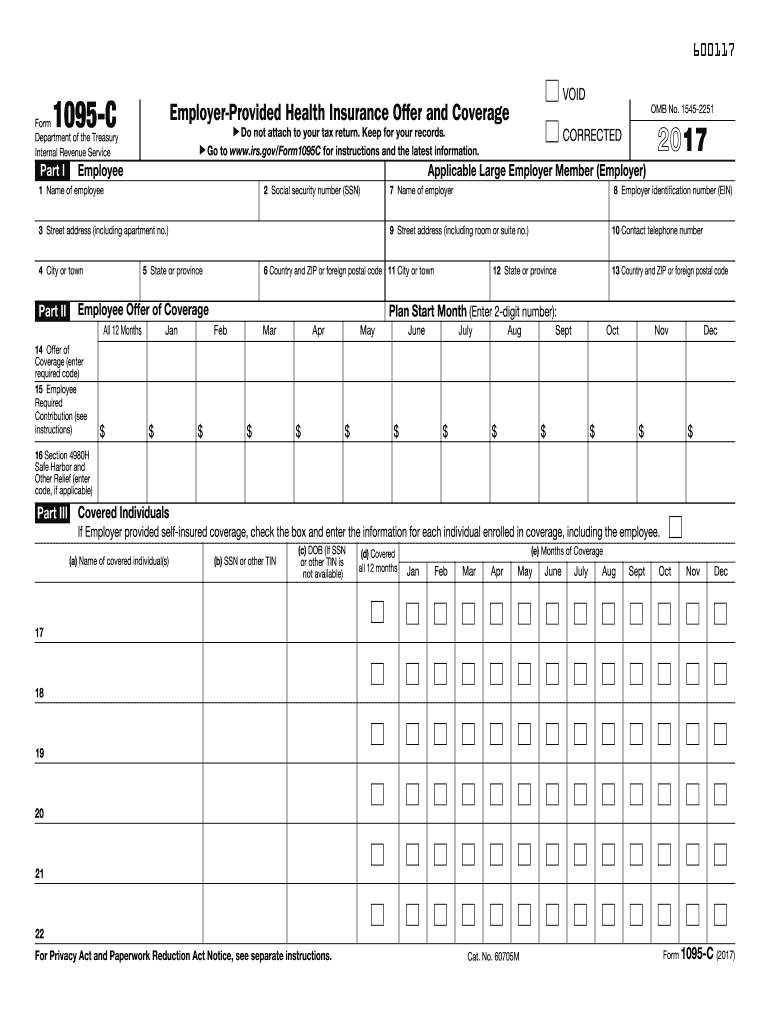  1095 C Form 2017