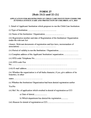 Jj Act Form 21