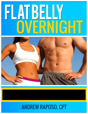 Andrew Raposo&#039;s Flat Belly Overnight  Form