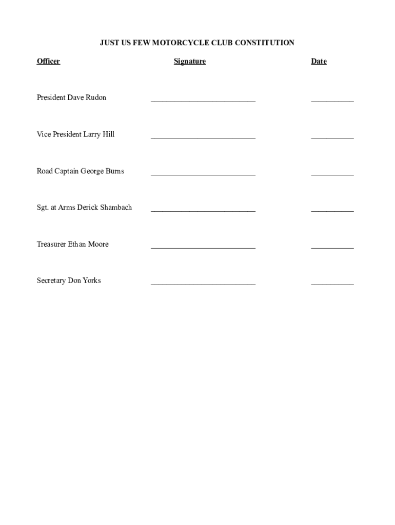 Mc Bylaws Template  Form