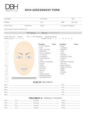Facial Assessment Form