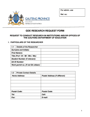 Research Request Form