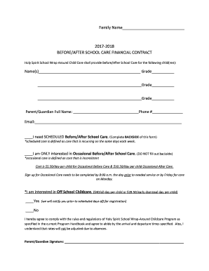 Financial Contract  Form