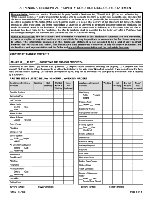  Notice to Seller Oklahoma Law the Residential Property Condition Disclosure Act, Title 60, O 2017