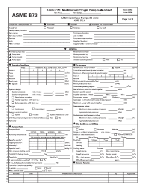 Pump Cut Sheet  Form