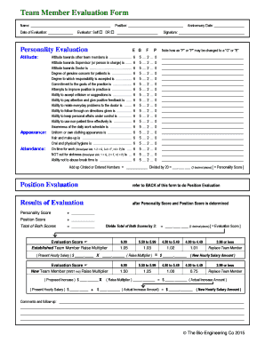 Evaluator Self DR  Form