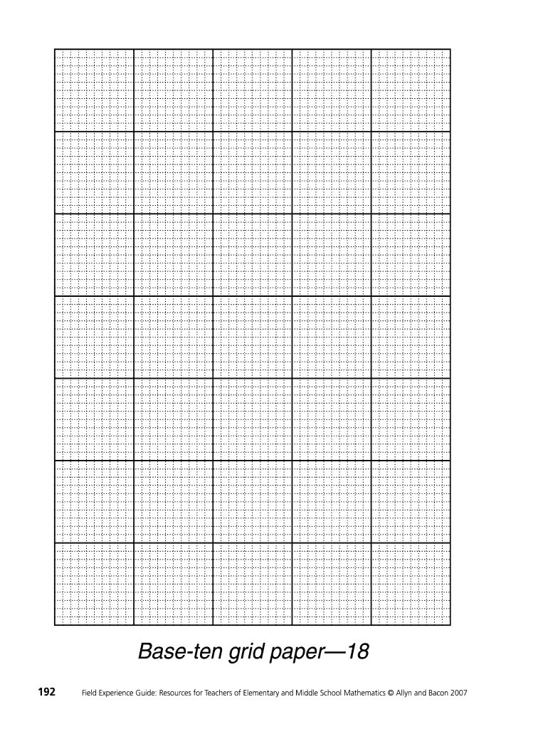 Base Ten Grid Paper18  Form
