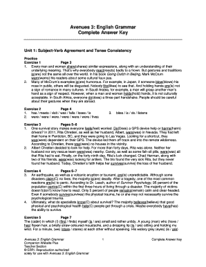 Avenues 3 English Skills Answers  Form