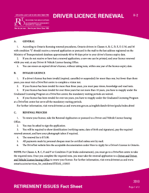 Driving Licence Renewal Form PDF