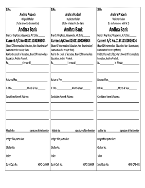 Ahsec Original Certificate Challan  Form