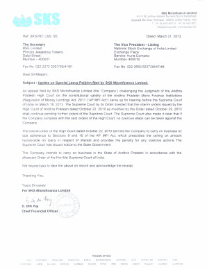 SKS Microfinance Limited  Form