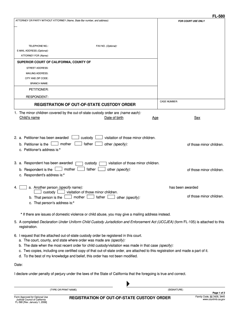 Fl580  Form