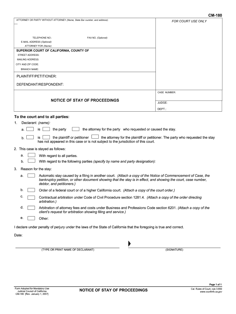  Cm 180 Form 2007-2024