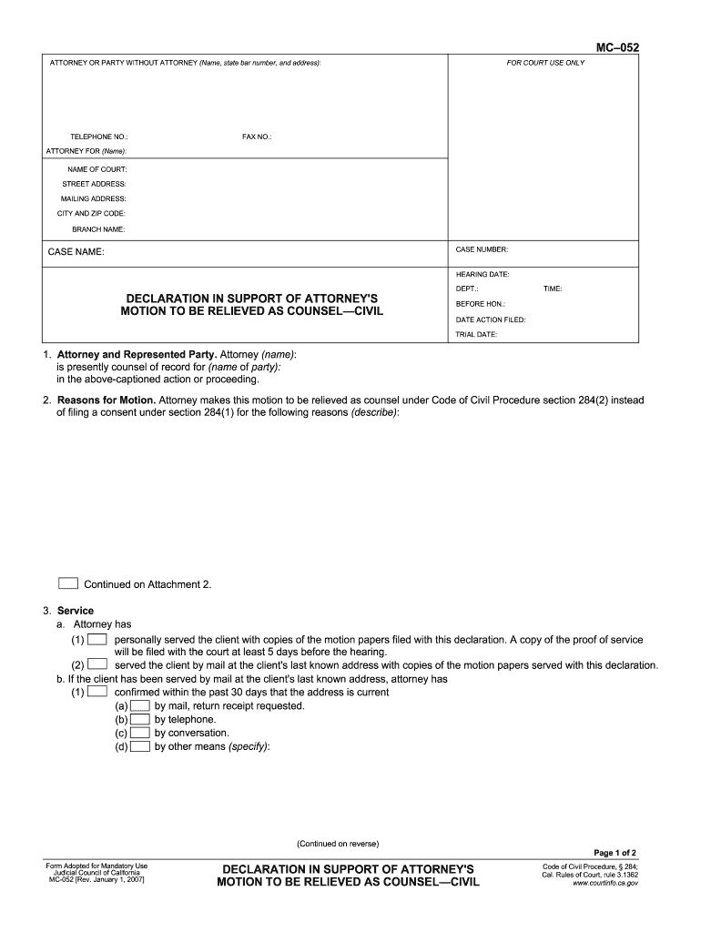 Mc 052  Form