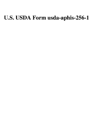 Aphis Form 256 1