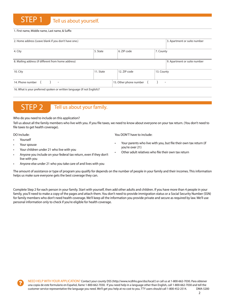 Dma 5200  Form