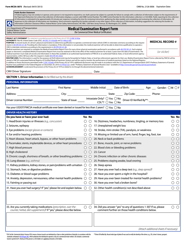  Mcsa 5875 Form 2021